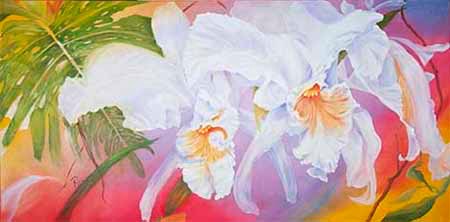 Orchids in White